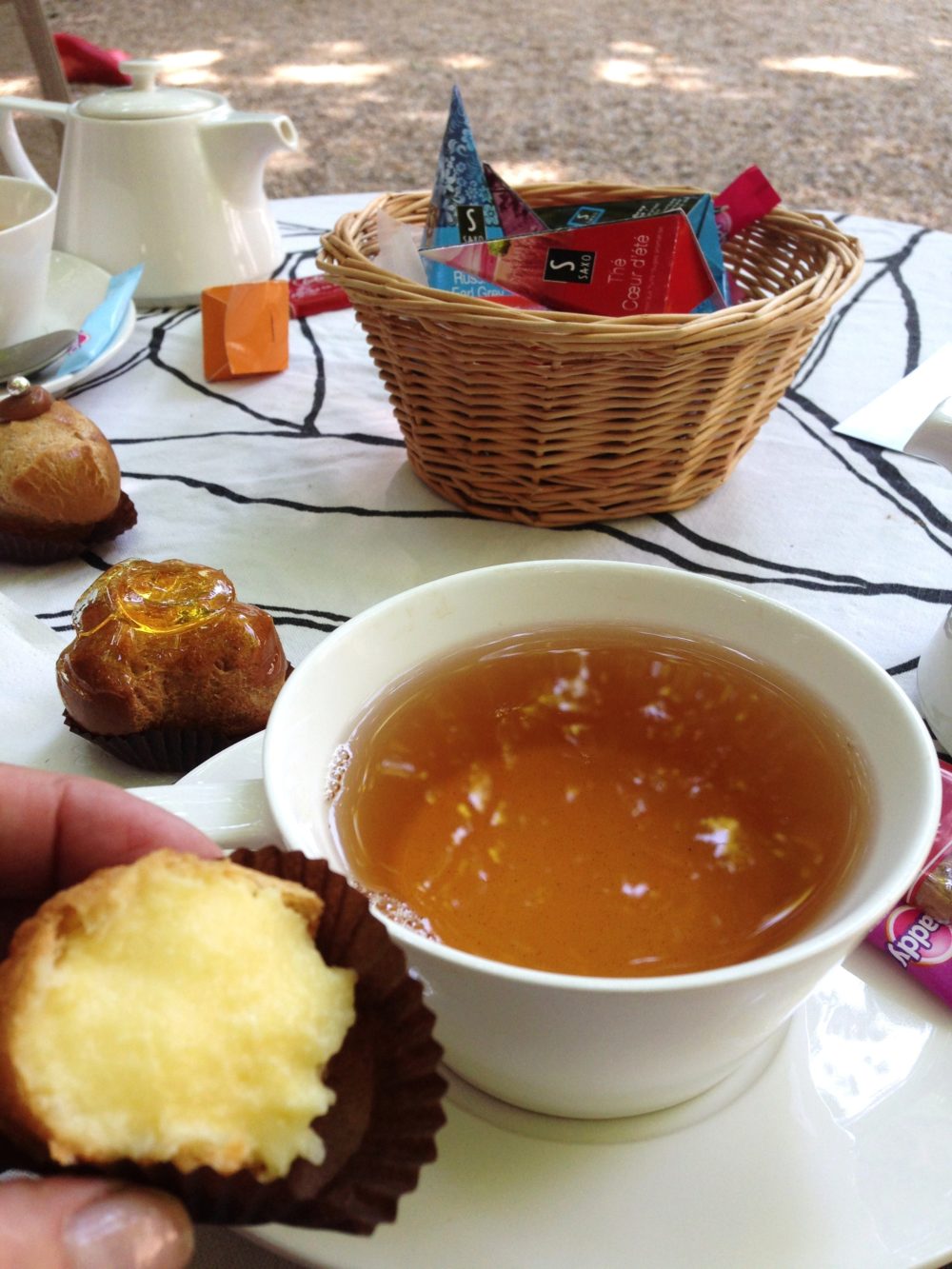 Tea time chou au Salon de Thé de l'hôtel de Gallifet