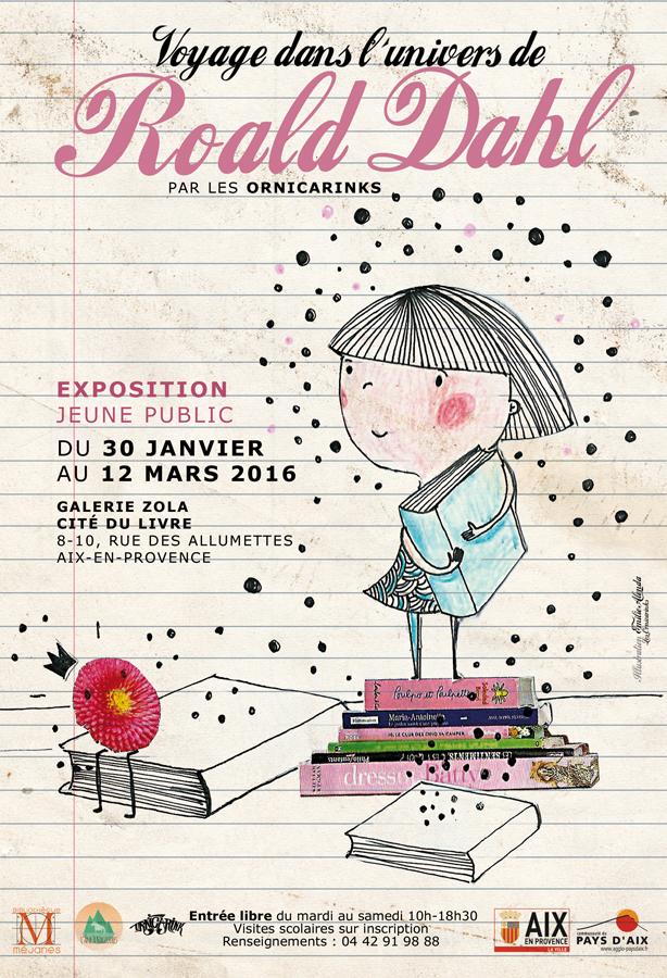 Voyage dans l'univers de Roald Dahl - expo Aix en Provence