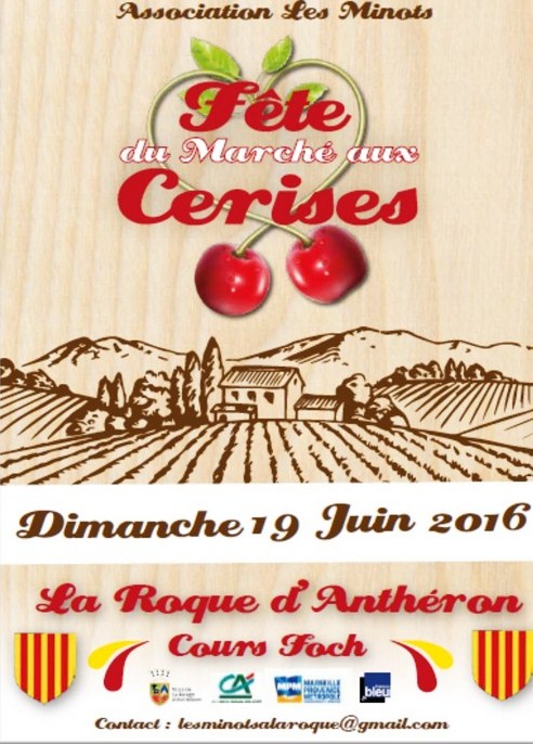 Fete du marché aux cerises La Roque d'Anthéron