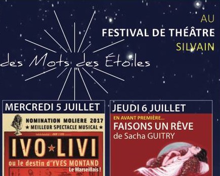 Des Mots et des Étoiles pour passer deux belles soirées au Théâtre Silvain [Jeu/Concours pour gagner des places]
