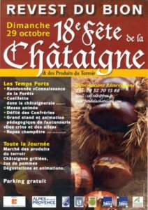 18e Fete de la châtaigne Revest Bion