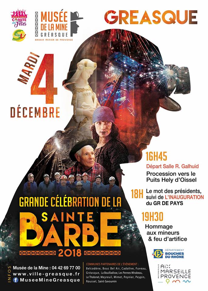 Grande Célébration de la Sainte Barbe 2018 - Musée de la mine de Gréasque