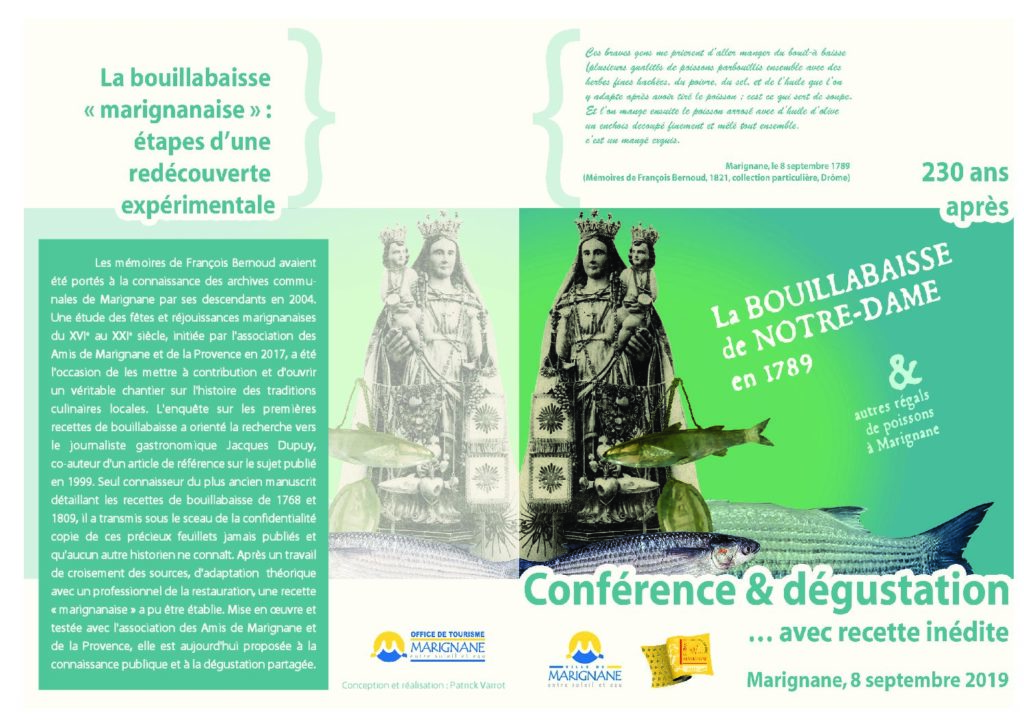 Conférence & dégustation La Bouillabaisse de Notre Dame